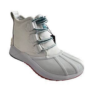 Sorel Out 'N About III Classic Waterproof Lace-up Boots Suede Low White 8